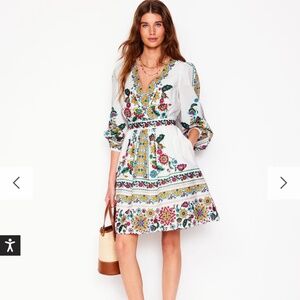 Boden women’s cotton graphic dress